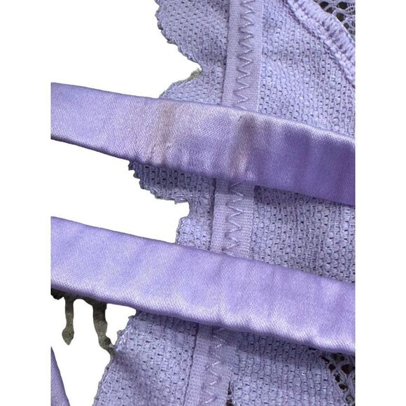 Savage X Fenty Women's Floral Glow Lace & Mesh Slip 2X - Picture 9 of 11